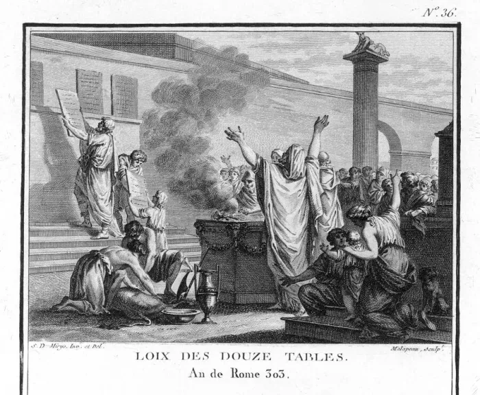 Framed Print : Print of the Twelve Tables, Rome's first legal code Framed Print : Print of the Twelve Tables, Rome's first legal code