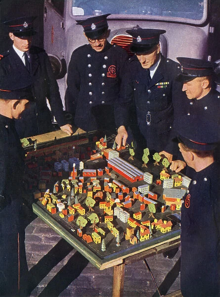 A Tactical Table made by Men of the Auxiliary Fire Service