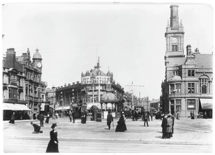 Framed Print : Talbot Square Print, Blackpool Framed Print : Talbot Square Print, Blackpool