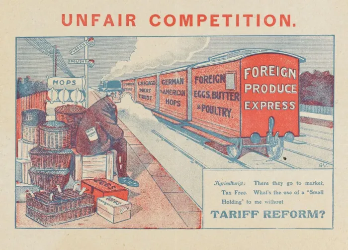 Framed Print : Tariff Reform Print (1895) Framed Print : Tariff Reform Print (1895)