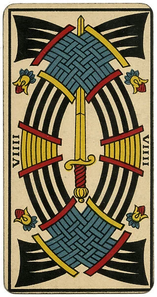 Tarot Card - Epees (Swords) VIIII (IX)