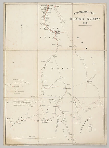 Telegraph map of Upper Egypt