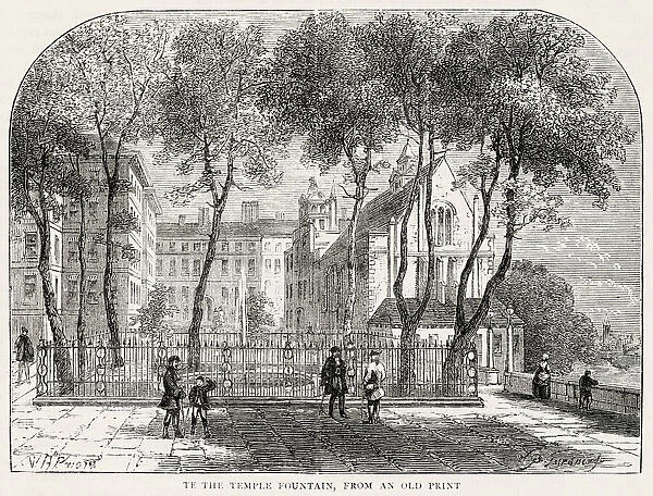 Temple Gardens, in the centre of London, between Fleet Street and stately Embankment