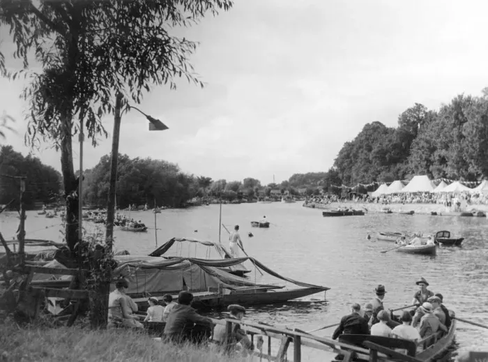 Framed Print : Thames Ditton Regatta Print, 1930s Framed Print : Thames Ditton Regatta Print, 1930s