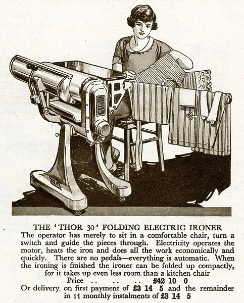 Thor 30, folding elecrtic ironer 1929