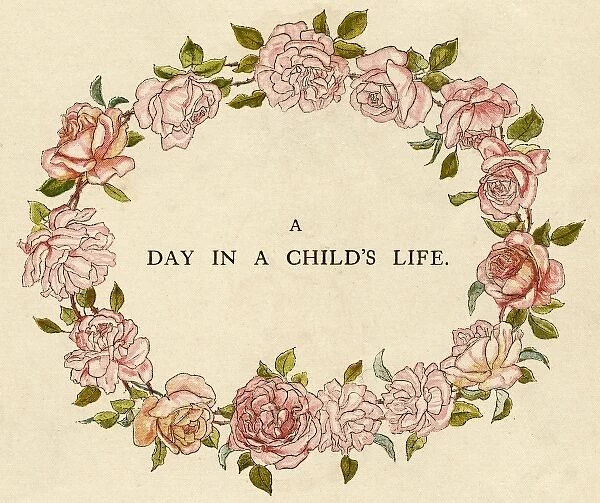 Title page design, A Day in a Childs Life