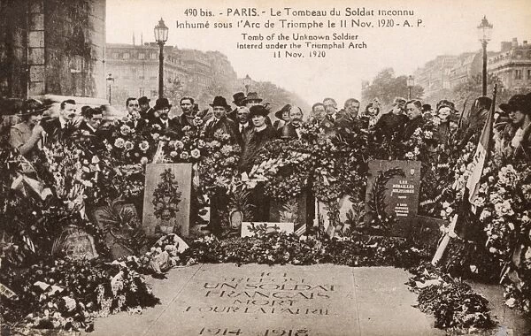 Tomb of Unknown Soldier - Arc de Triomphe, Paris, France