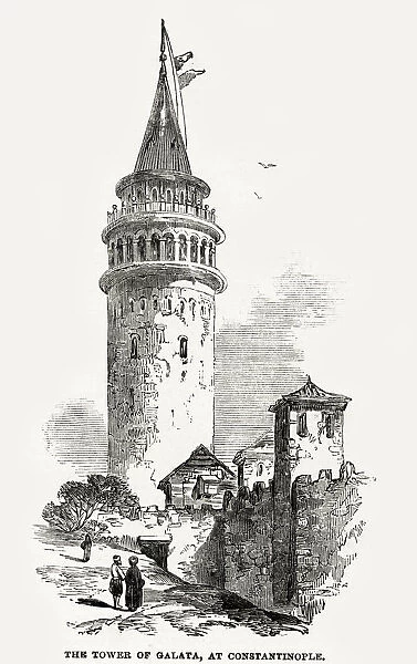 Tower of Galata, Constantinople 1854