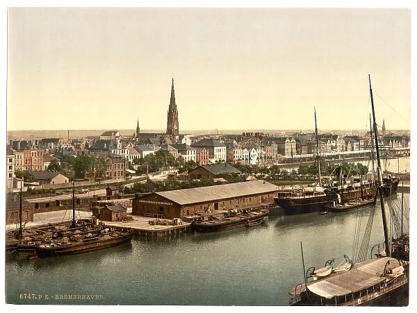 Town from the Lighthouse, Bremerhafen, Hanover (i. e. Hannove