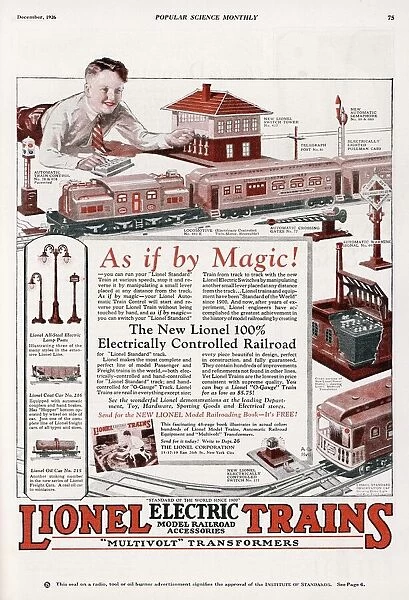 Toy Electric Train Ad