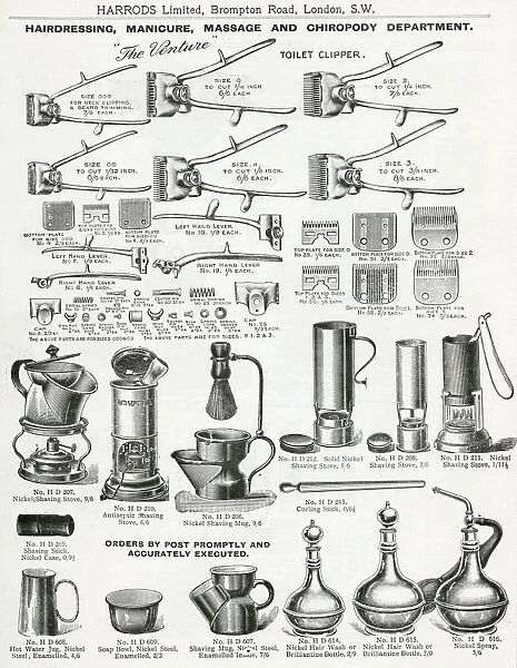 Trade catalogue of mens manicure equipment 1911