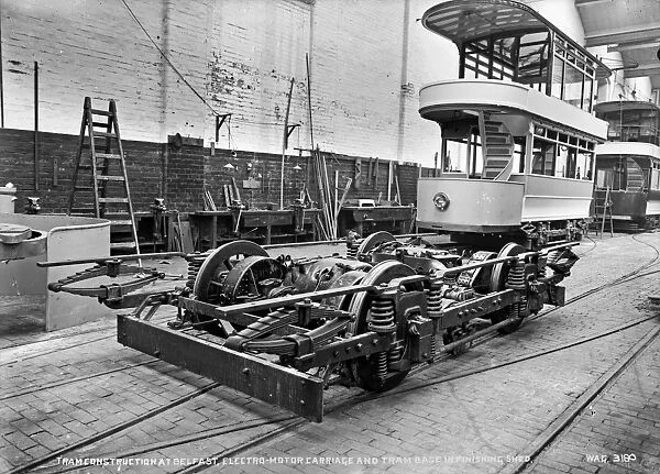 Tram Construction at Belfast, Electro-Motor Carriage and Tra