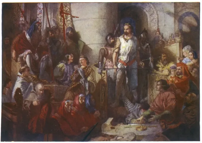 Framed Print : Trial of William Wallace Print Framed Print : Trial of William Wallace Print