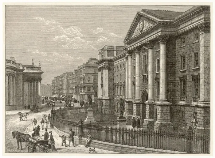 Framed Print : Trinity College Dublin Print Framed Print : Trinity College Dublin Print