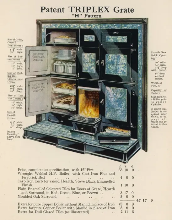 Framed Print : Triplex Grate and Boiler Print 1929 Framed Print : Triplex Grate and Boiler Print 1929