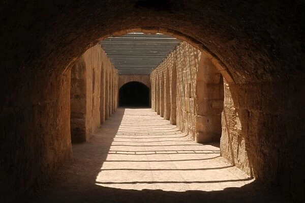 Tunisia. Roman Art. Amphitheatre of Djem. Tunnel