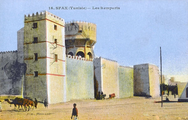 Tunisia - Sfax - The Rampart Walls and Water Tower