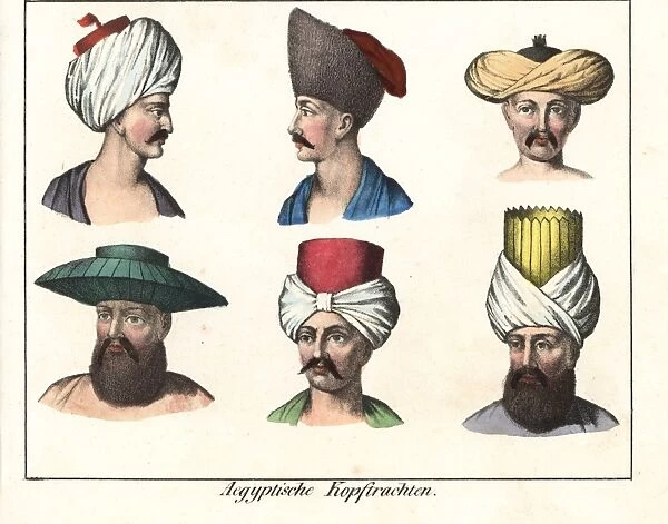 Turbans and other headdresses of Egyptian men