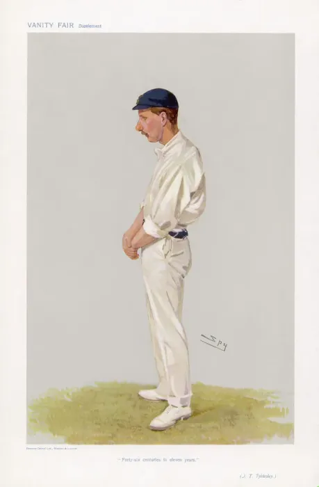 Framed Print : Tyldesley Cricket Print Framed Print : Tyldesley Cricket Print
