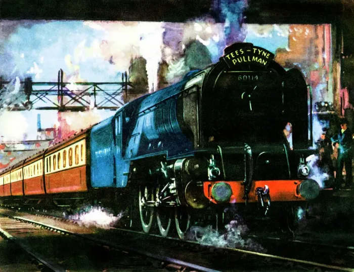 Framed Print : The Tyne-Tees Pullman Print: Late 1930s North East Express Framed Print : The Tyne-Tees Pullman Print: Late 1930s North East Express
