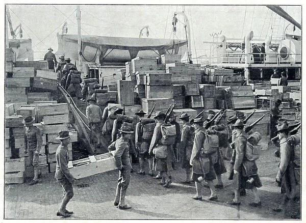 U. S. Troops depart for Mexico 1914
