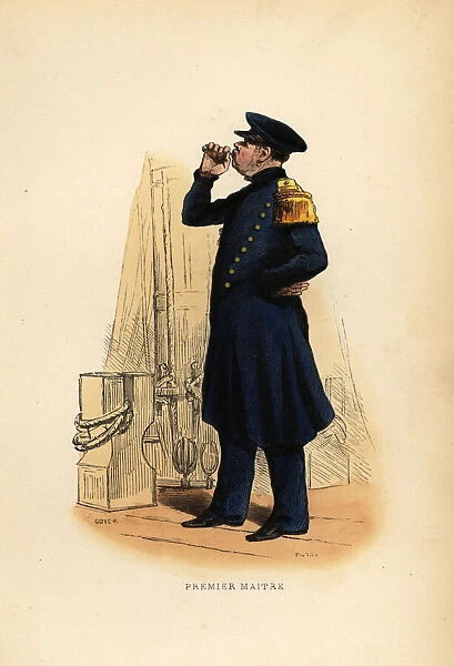 Uniform of a first mate, premier maitre, French Navy, 1844