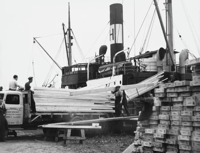 Framed Print : Timber Boat Unloading Print at Bristol Docks Framed Print : Timber Boat Unloading Print at Bristol Docks