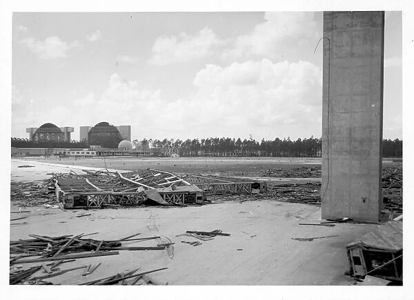 USN - Richmond Naval Air Station after Hurricane Nine - 1945