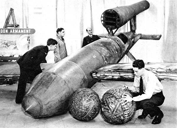 V-1 Flying Bomb exhibited in London; Second World War, 194