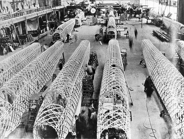 A Vickers Wellington production line