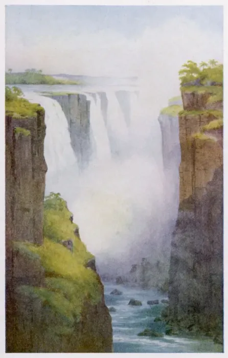 Framed Print : Victoria Falls Print on River Zambesi Framed Print : Victoria Falls Print on River Zambesi