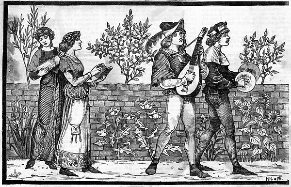 Victorian reconstruction of medieval music making