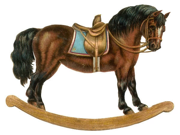 Victorian scrap - Rocking horse