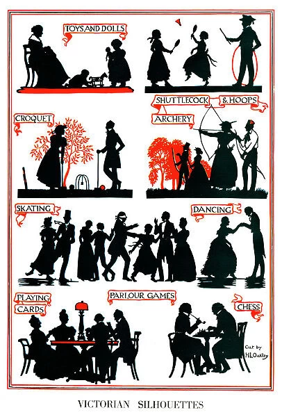 Victorian Silhouettes by H. L. Oakley