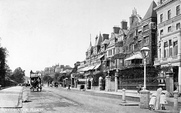 View of Bayswater Road, West London
