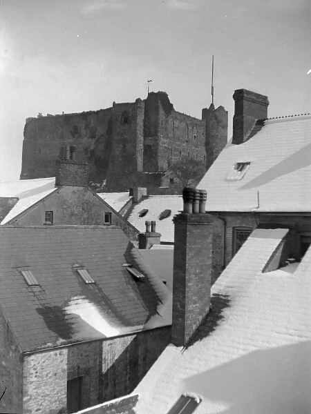 View of the Castle, Haverfordwest, South Wales