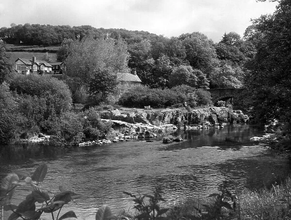 View of the River Teifi at Cenrath, Carmarthenshire, South Wales