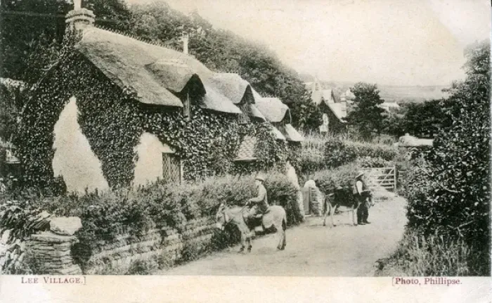 Framed Print : Print of The Village, Lee, Devon Framed Print : Print of The Village, Lee, Devon