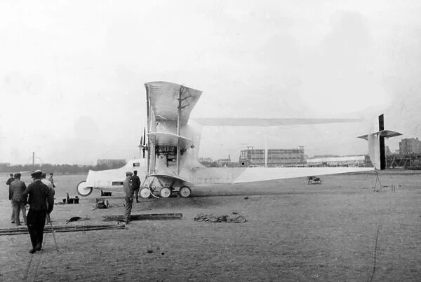 Voisin Triplane Bomber Seen with a modified nose having
