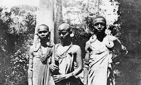 Three Wa-Taveta people, East Africa