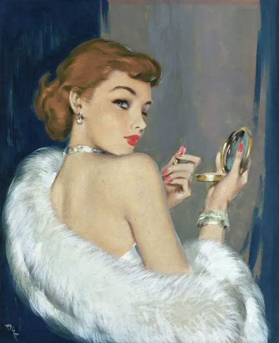 Framed Print : Warpaint Print c.1950 by David Wright Framed Print : Warpaint Print c.1950 by David Wright