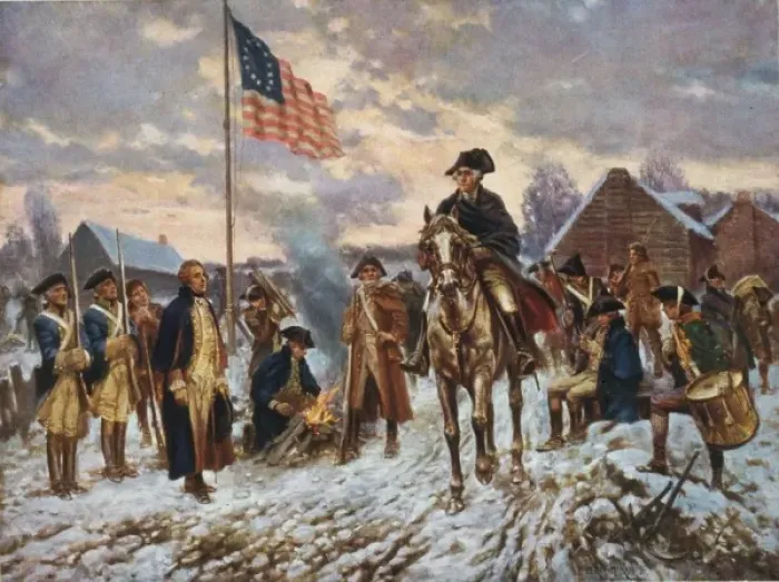 Framed Print : Washington at Valley Forge Print Framed Print : Washington at Valley Forge Print