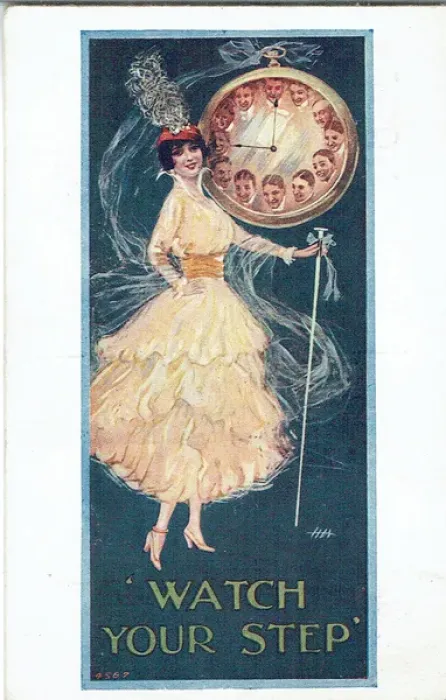 Framed Print : Harry Grattan's Watch Your Step Print, 1916 Framed Print : Harry Grattan's Watch Your Step Print, 1916