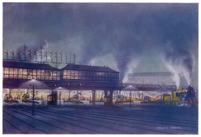 Framed Print : Waterloo Station Print at Night Framed Print : Waterloo Station Print at Night