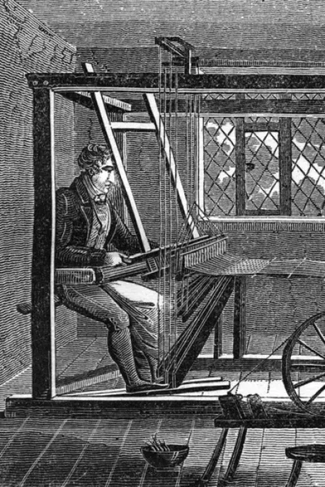 Framed Print : Weaver at Work, 1827 Print Framed Print : Weaver at Work, 1827 Print