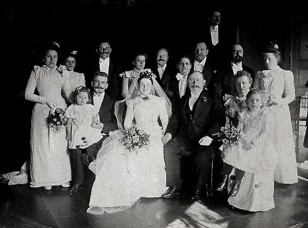 A wedding party in Mecklenburg, Germany