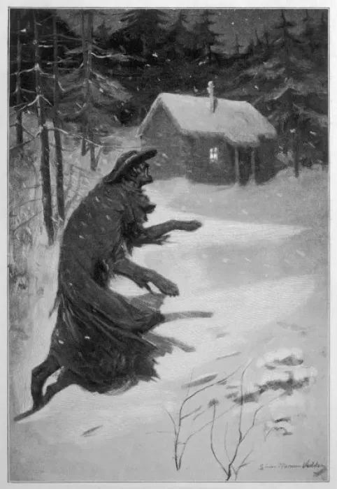 Framed Print : Werewolf Returning Home Print Framed Print : Werewolf Returning Home Print