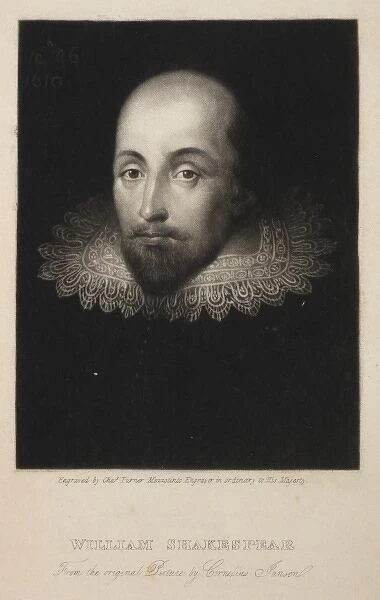 William Shakespear - from the original picture by Cornelius