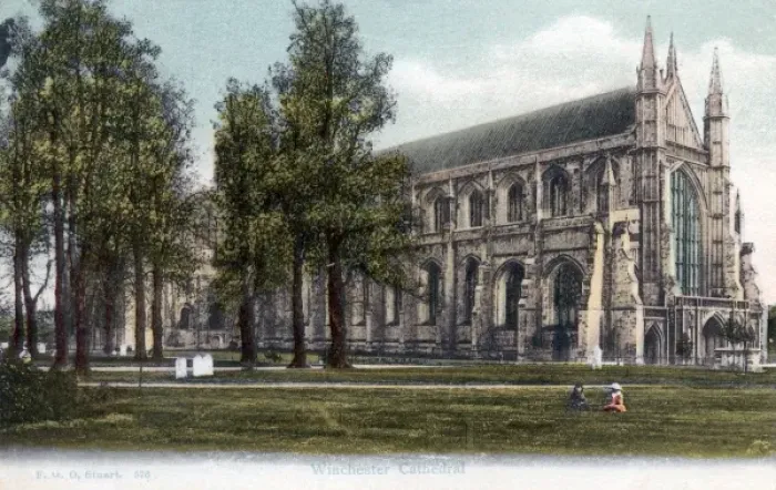 Framed Print : Winchester Cathedral Print, 1910 Framed Print : Winchester Cathedral Print, 1910