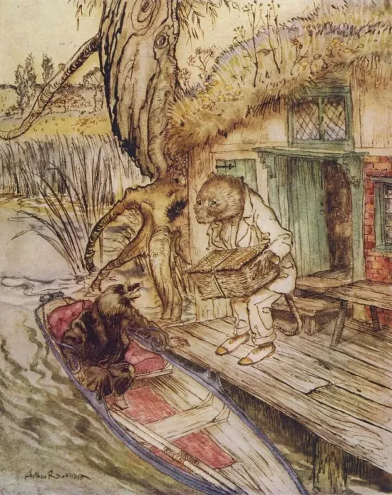Framed Print : Original Print of Wind in the Willows by Kenneth Grahame Framed Print : Original Print of Wind in the Willows by Kenneth Grahame
